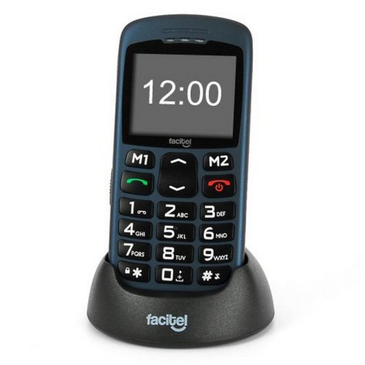 Facitel FS07 Teléfono Libre Azul para Personas Mayores