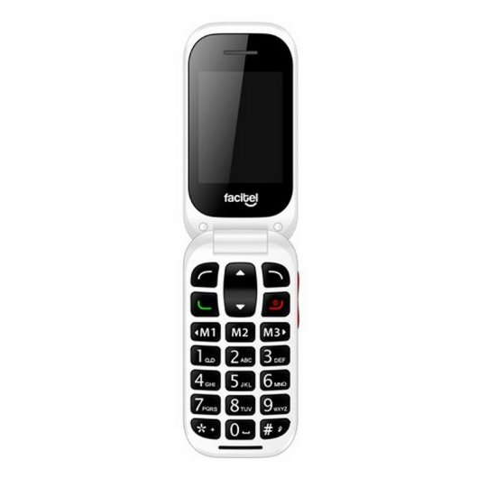 Facitel FS16 Teléfono Libre Rojo para Personas Mayores
