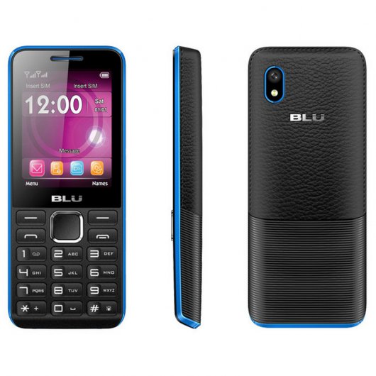 Blu Tank II Teléfono Libre Negro/Azul