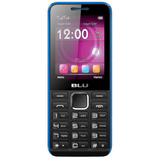 Blu Tank II Teléfono Libre Negro/Azul