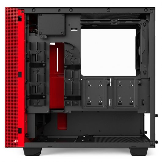 NZXT H400i Cristal Templado USB 3.0 Negra/Roja