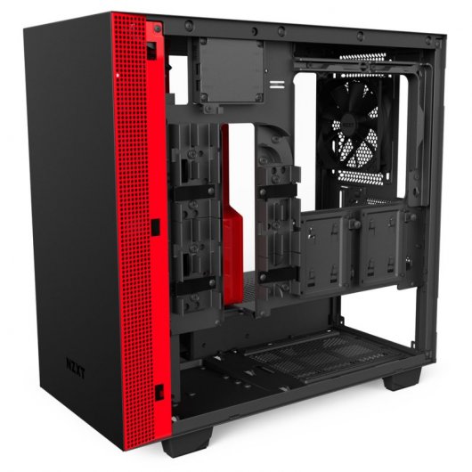 NZXT H400i Cristal Templado USB 3.0 Negra/Roja