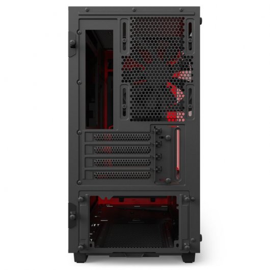 NZXT H400i Cristal Templado USB 3.0 Negra/Roja
