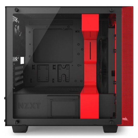 NZXT H400i Cristal Templado USB 3.0 Negra/Roja