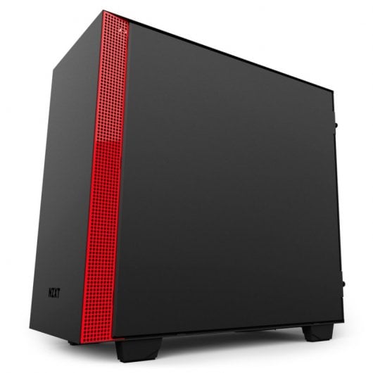 NZXT H400i Cristal Templado USB 3.0 Negra/Roja