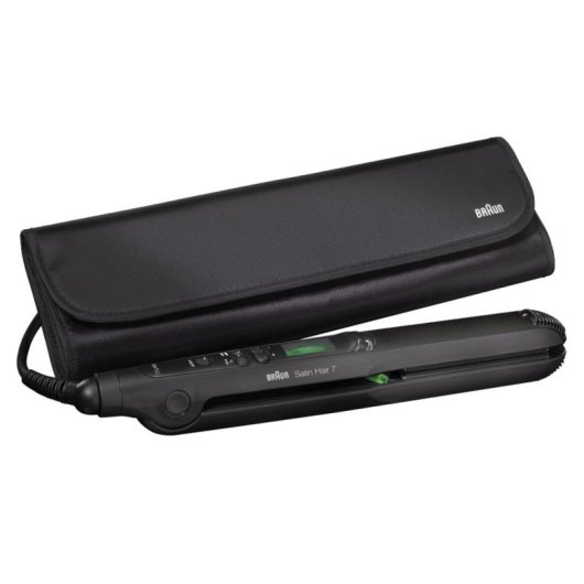 Prancha de Cabelo Cerâmica Braun Satin Hair 7 ST730 200ºC Iónica Bolsa Preto