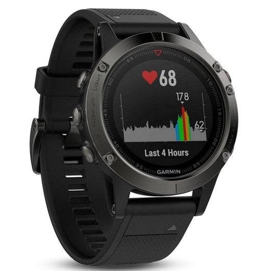 Garmin Fénix 5 Gris con Correa Negra