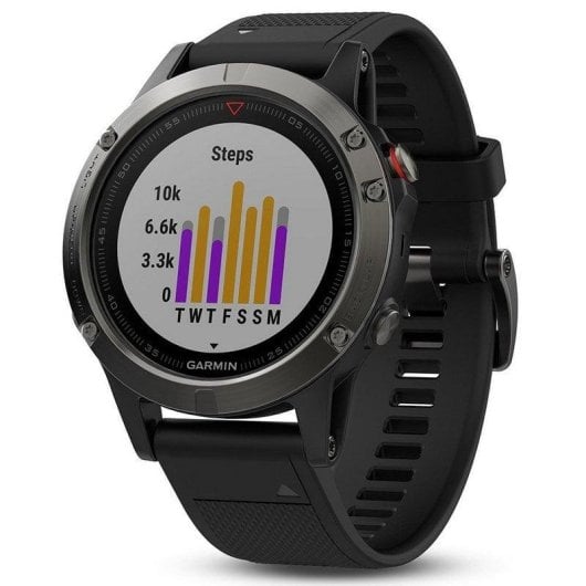 Garmin Fénix 5 Gris con Correa Negra
