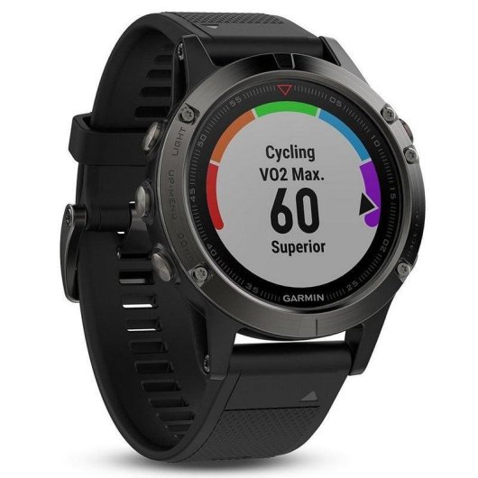 Garmin Fénix 5 Gris con Correa Negra