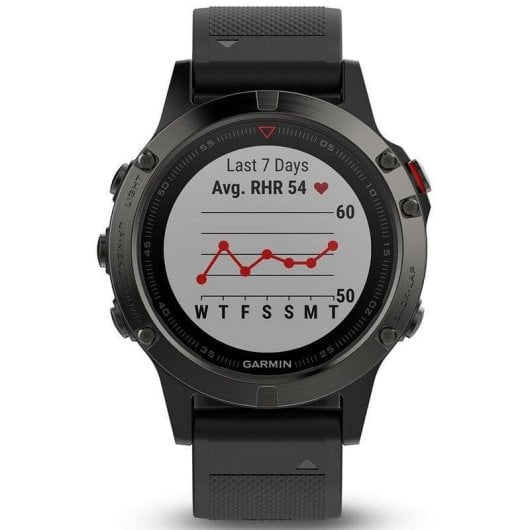 Garmin Fénix 5 Gris con Correa Negra