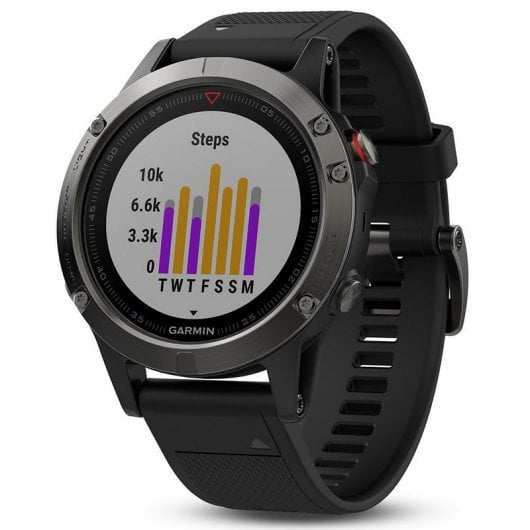 Garmin Fénix 5 Gris con Correa Negra