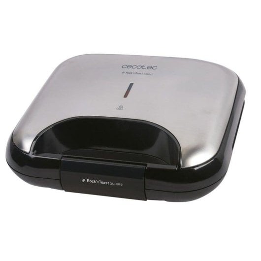 Sandwichera Cecotec RocknToast Square Surface Grill Acier Inoxydable 750W
