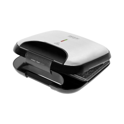 Sandwichera Cecotec RocknToast Square Surface Grill Acier Inoxydable 750W