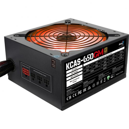 Aerocool KCAS-650GM 650W 80 Plus Gold Semi Modular