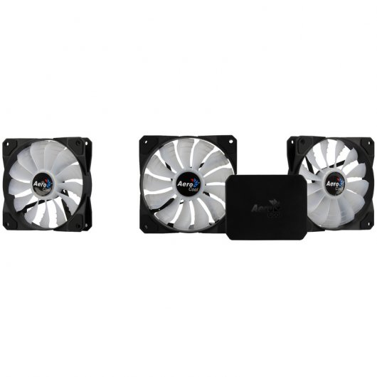 Aerocool Project 7 P7-F12 Pro Kit 3 Ventiladores 120mm + P7-H1 Hub Controlador