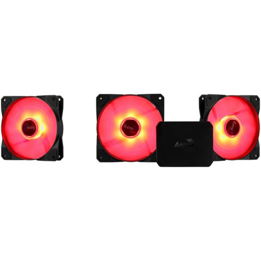 Aerocool Project 7 P7-F12 Pro Kit 3 Ventiladores 120mm + P7-H1 Hub Controlador