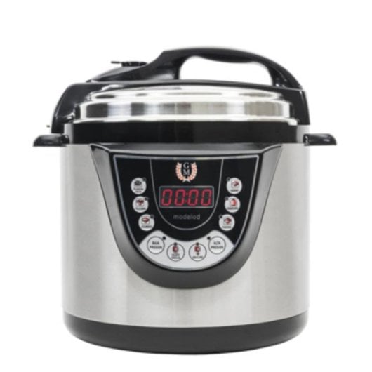 Olla a Pressão Ollas GM Modelo D 6L Programável Voz Inox Preta 1000W