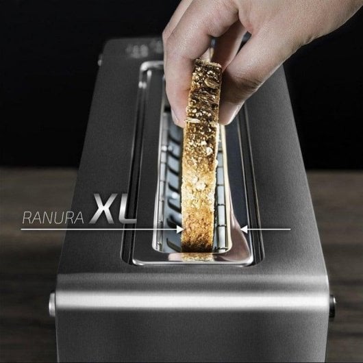 Tostadora Cecotec VisionToast 1260W Glasfenster XL-Slot Edelstahl 7-Stufen