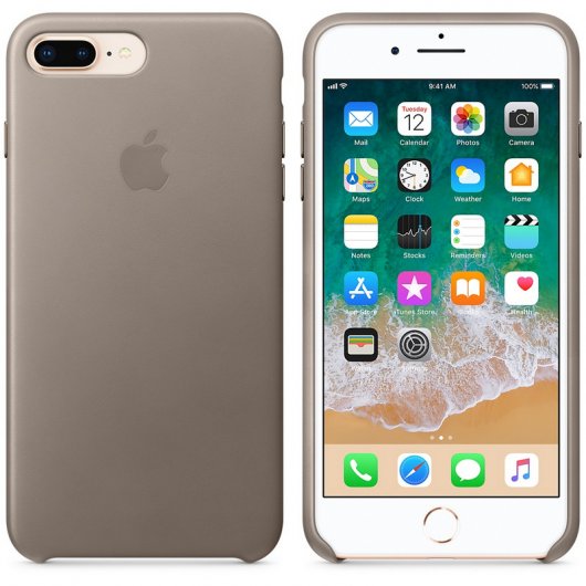 Apple Funda Piel Marrón Top para iPhone 8/7 Plus