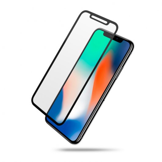 Unotec Protector Cristal Templado Full Cover Lite para iPhone X
