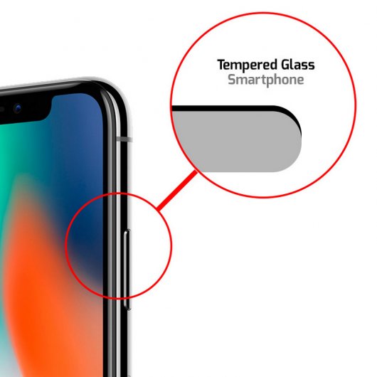 Unotec Protector Cristal Templado Full Cover Lite para iPhone X