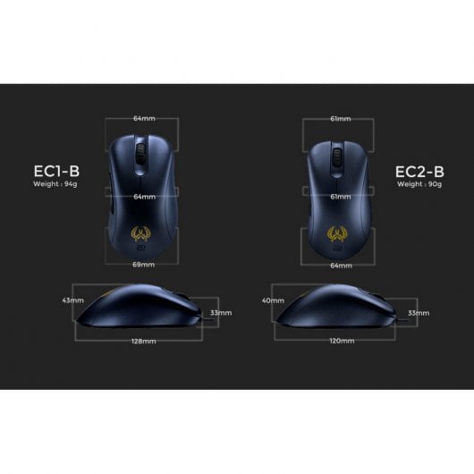Zowie EC2-B CS: GO Version Ratón Gaming para e-Sports Negro