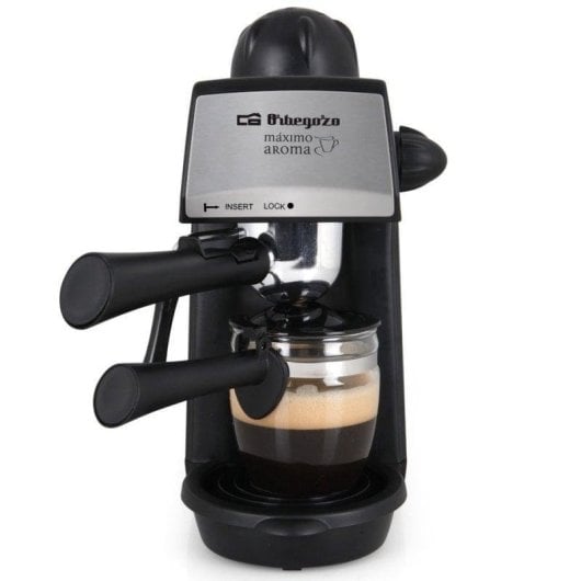 Cafetera Manual Orbegozo EXP 4600 4 tazze 5 bar con vaporizzatore