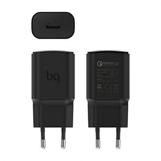 BQ Cargador de Red Quick Charge 3.0 Negro