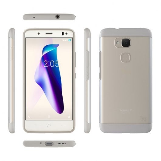 BQ Funda Hybrid Gris para Aquaris V