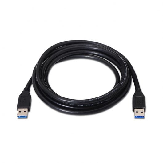 Nanocable Cable USB 3.0 Tipo A/A Macho/Macho 1m Negro
