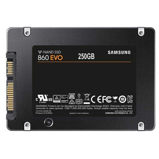Samsung 860 EVO 250 GB 2.5" Serial ATA III MLC