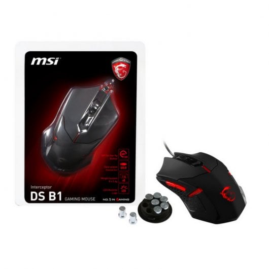 MSI Interceptor DS B1 Ratón Gaming 1600 DPI Negro