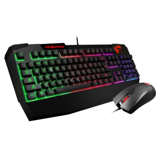 MSI Pack Vigor GK40 Teclado Gaming Retroiluminado + Clutch GM10 Ratón Gaming