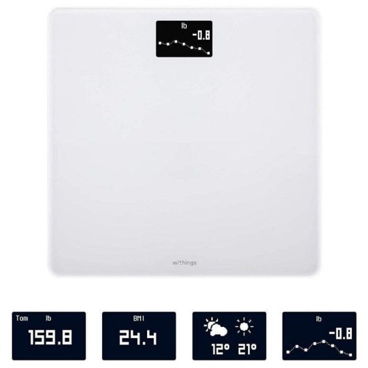 Balança Inteligente Withings Body Até 180 kg IMC WiFi Bluetooth Ecrã LCD