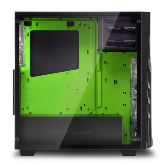 Sharkoon DG7000-G Cristal Templado USB 3.0 Negra/Verde