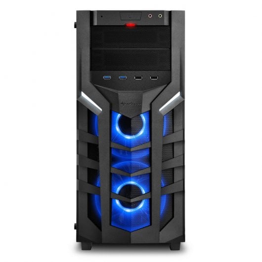 Sharkoon DG7000-G RGB Cristal Templado USB 3.0 Negra