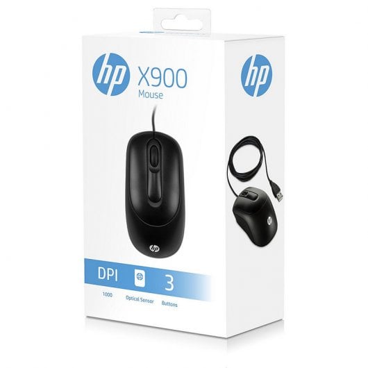 HP X900 Rato Óptico 1000DPI Preto