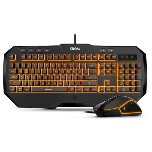Krom Kodex Pack Gaming Teclado Retroiluminado + Ratón Óptico 3000DPI