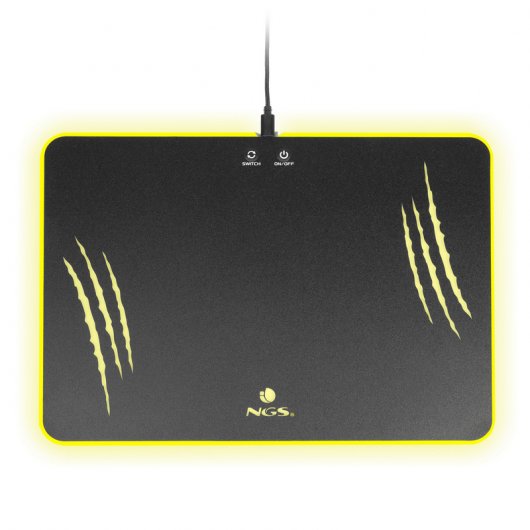 NGS GPX-600 Alfombrilla Gaming con Iluminación