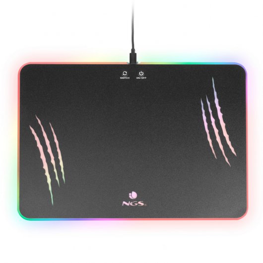 NGS GPX-600 Alfombrilla Gaming con Iluminación