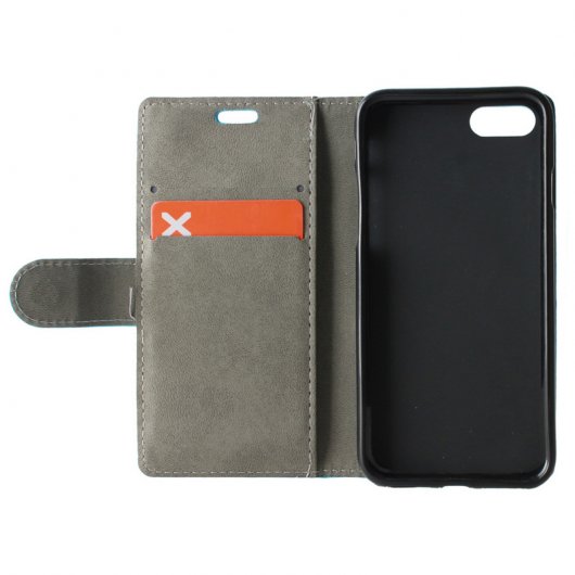 German Tech Funda Libro Elegant Wallet Azul iPhone 7/8