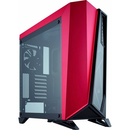 Corsair Carbide Series Spec-Omega Cristal Templado Negra/Roja