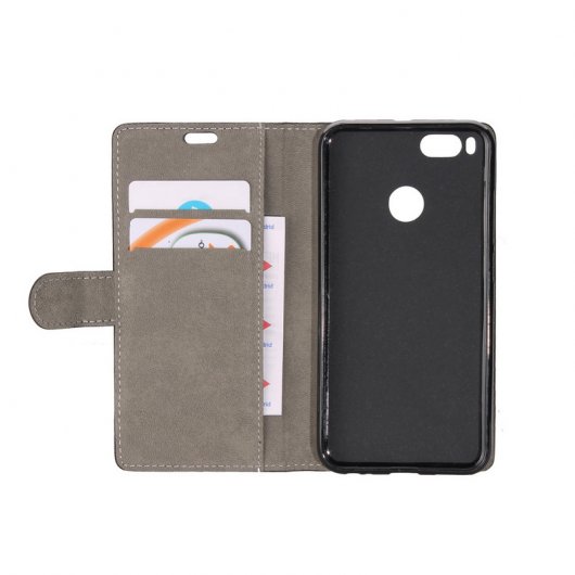 German Tech Elegant Funda Libro Negra para Xiaomi Mi A1