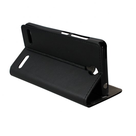 German Tech Elegant Funda Libro Negra para ZTE Blade L7