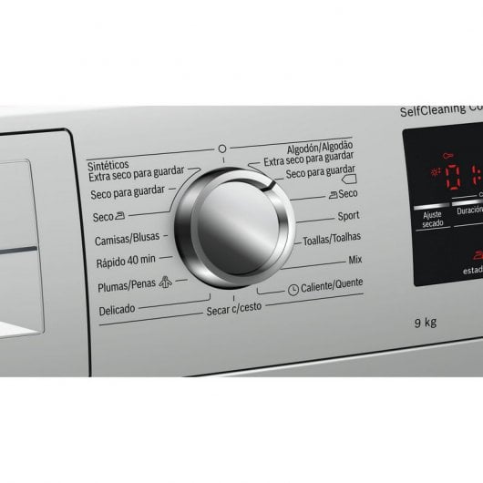 Bosch WTG8729XEE Secadora Bomba de Calor de Carga Frontal 9kg Acero Mate Antihuellas