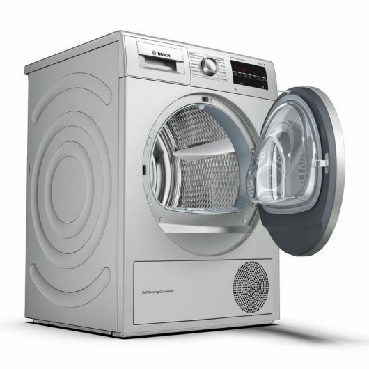 Bosch WTG8729XEE Secadora Bomba de Calor de Carga Frontal 9kg Acero Mate Antihuellas
