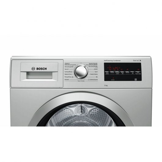 Bosch WTG8729XEE Secadora Bomba de Calor de Carga Frontal 9kg Acero Mate Antihuellas