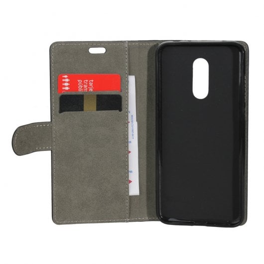 German Tech Elegant Funda Libro Negra para Xiaomi Redmi 5 Plus