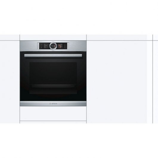 Bosch HRG6767S2 Horno Multifunción Pirolítico con Vapor Añadido 71L Negro/Inox