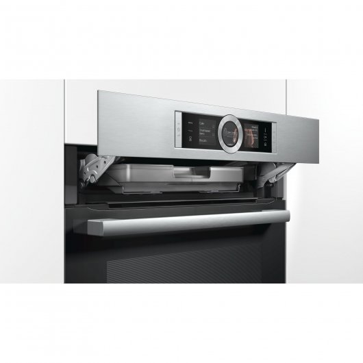 Bosch HRG6767S2 Horno Multifunción Pirolítico con Vapor Añadido 71L Negro/Inox